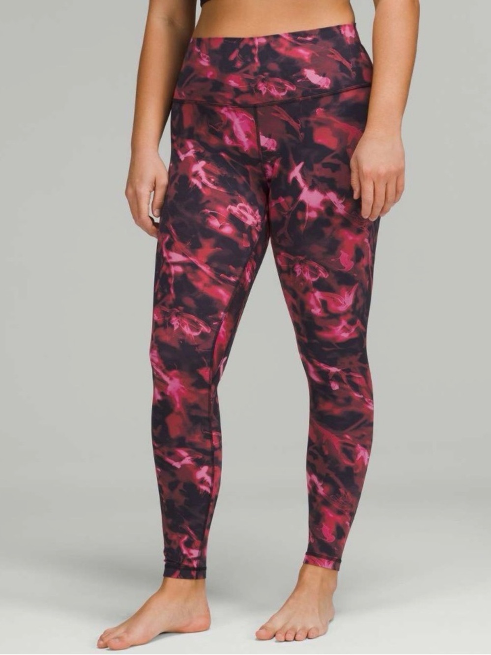 Align Lululemon athletica Intensity Pink Blossom Multi Leggings 25”
